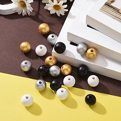 160 шт. 4 цвета окрашенные бусины из натурального дерева X1-WOOD-LS0001-01Q