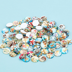 100шт стеклянные кабошоны&nbsp;GLAA-PH0001-16B