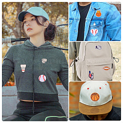 27 шт. 27 стиля спортивной тематики компьютерная вышивка тканевые нашивки&nbsp;PATC-TA0001-11