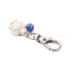 Подвеска в виде черепахи из окрашенной синтетической бирюзы&nbsp;HJEW-JM03762