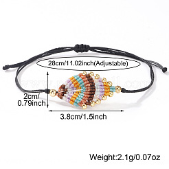 Регулируемые плетеные браслеты из волоконного шнура&nbsp;FW7700-1