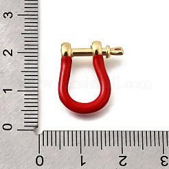 Латунные эмалированные d-образные кольца анкерные застежки-дужки KK-P201-01G-J