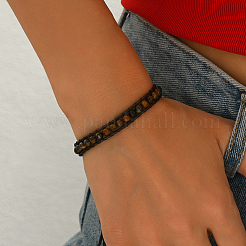 Браслеты из круглых бусин из натурального тигрового глаза GY7177