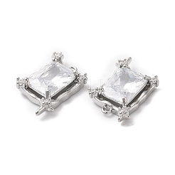 Кубический цирконий из латуни со стеклянными подвесками&nbsp;KK-G465-47P