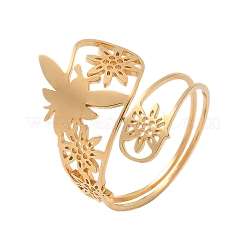 Регулируемые манжетные кольца из нержавеющей стали 304&nbsp;RJEW-Z090-01G