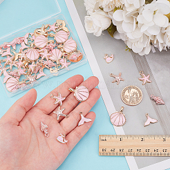 72шт 6 стиля подвески из сплава с эмалью&nbsp;ENAM-AR0001-84