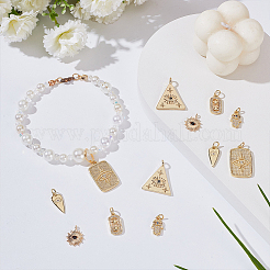 12шт 6 стиля латунные подвески&nbsp;KK-ME0001-23