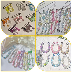 Наборы акриловых и пластиковых бусин&nbsp;MACR-SP0001-49B