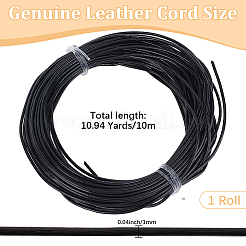 10 м коровьей кожаный шнур WL-CL0001-06
