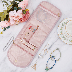 Сумки на молнии для хранения ювелирных изделий из полиэстера для колец ABAG-WH0046-10A