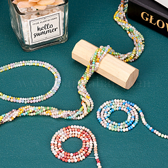 10 нитка 10 нитки гранёных стеклянных бусин&nbsp;GLAA-TA0001-47