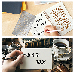 Трафареты для резки металла в стиле ретро из нержавеющей стали DIY-WH0242-287