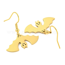 Серьги-подвески из нержавеющей стали 304 на тему Хэллоуина для женщин EJEW-F338-05G