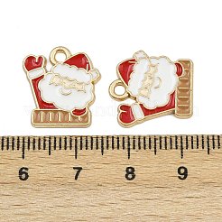 Подвески из сплава и эмали с рождественской тематикой ENAM-Z023-01G-02