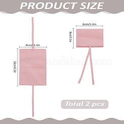 2 шт. подарочные мешочки для хранения ювелирных изделий из микрофибры&nbsp;ABAG-LP0001-10A