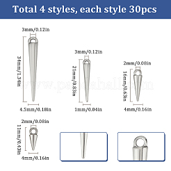 120шт 4 стиля подвески из сплава в тибетском стиле&nbsp;FIND-SC0009-57