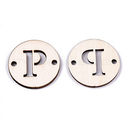 Необработанные соединители звеньев из натурального тополя WOOD-S045-140B-01P