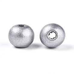 Круглые бусины из натурального дерева схима&nbsp;WOOD-A018-8mm-02