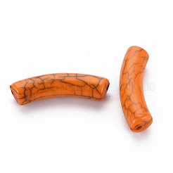 Непрозрачные акриловые бусины с краклеем&nbsp;MACR-S372-002N-008