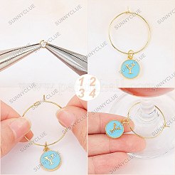 Наборы для самостоятельного изготовления украшений для бокалов DIY-SC0016-40B