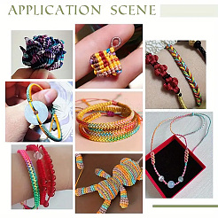 9 рулон 9-х цветной сегментно окрашенной полиэфирной нити&nbsp;NWIR-YW0001-14