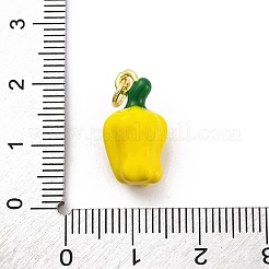 Латунь эмаль подвески&nbsp;KK-U066-03A-G