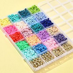 DIY Heishi бусины из полимерной глины набор для поиска ювелирных изделий DIY-FS0005-94B