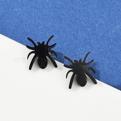 Серьги-гвоздики из нержавеющей стали 304 в виде паука на Хэллоуин для женщин EJEW-B019-01EB