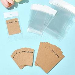 200 шт. 2 стиля прямоугольные картонные бумажные карточки для демонстрации сережек CDIS-FS0001-28
