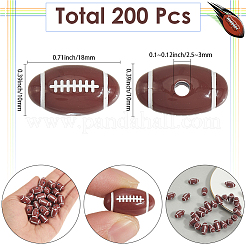 200 шт. Акриловые бусины в стиле ремесла&nbsp;MACR-SP0001-90