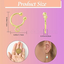 5 пара латунных ушных манжет KK-SZ0002-44