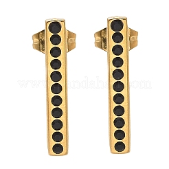 Серьги-гвоздики из нержавеющей стали 304&nbsp;EJEW-F361-05G