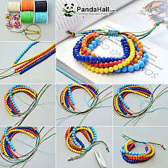 Воском хлопчатобумажная нить шнуры YC-PH0002-14