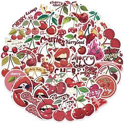 50шт мультяшная вишня ПВХ наклейка STIC-D280-06