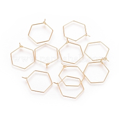 Латунные крючки для сережек&nbsp;X-KK-T038-424A-G