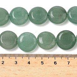 Естественный зеленый авантюрин бисер нитей&nbsp;G-L648-B24-15mm-01