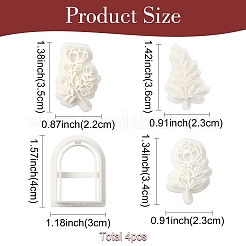 4шт. 4 стиля набор пластиковых глиняных формочек ко Дню матери&nbsp;CELT-YW0001-01