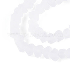 Матовые прозрачные стеклянные бусины&nbsp;X1-GLAA-N016-4mm-11