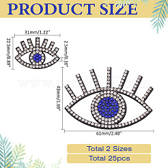 2 стиль наклейка на ткань со стразами&nbsp;AJEW-ME0001-16