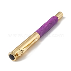 Ручки из окрашенной латуни из натурального кварца&nbsp;AJEW-M209-05G