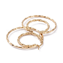 Серьги-кольца из нержавеющей стали 304 EJEW-F272-05G