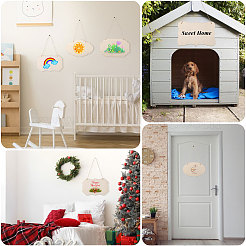 Незавершенные деревянные пустые подвесные доски DIY-WH01430-195