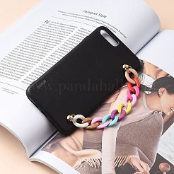 Непрозрачная акриловая цепочка для брелков своими руками HJEW-JM00400-03