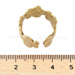 Регулируемые открытые манжеты из нержавеющей стали 304 для женщин&nbsp;LS-RJEW-U060-03B-G