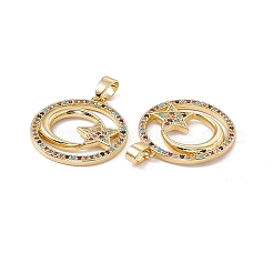 Латунные микро проложить кубического циркония подвески&nbsp;KK-E068-VC066