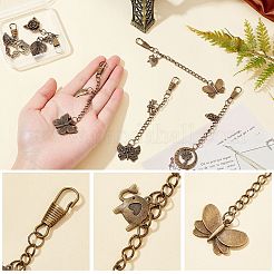 6 шт. 6 брелки из сплава в тибетском стиле AJEW-WR0001-27