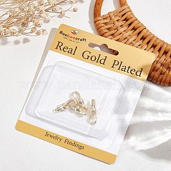 6 шт. латунная застежка для ключей&nbsp;KK-BBC0018-03