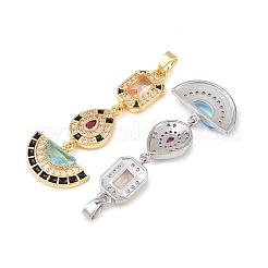 Латунные микро проложить кубического циркония подвески&nbsp;KK-K412-03