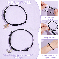 80шт вощеный полиэфирный шнур браслет изготовления браслетов&nbsp;AJEW-UN00015