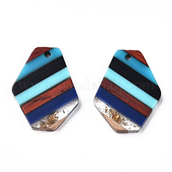 Подвески из смолы и ореха&nbsp;RESI-N039-17